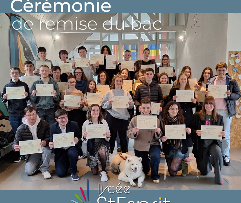 Cérémonie de remise du Bac